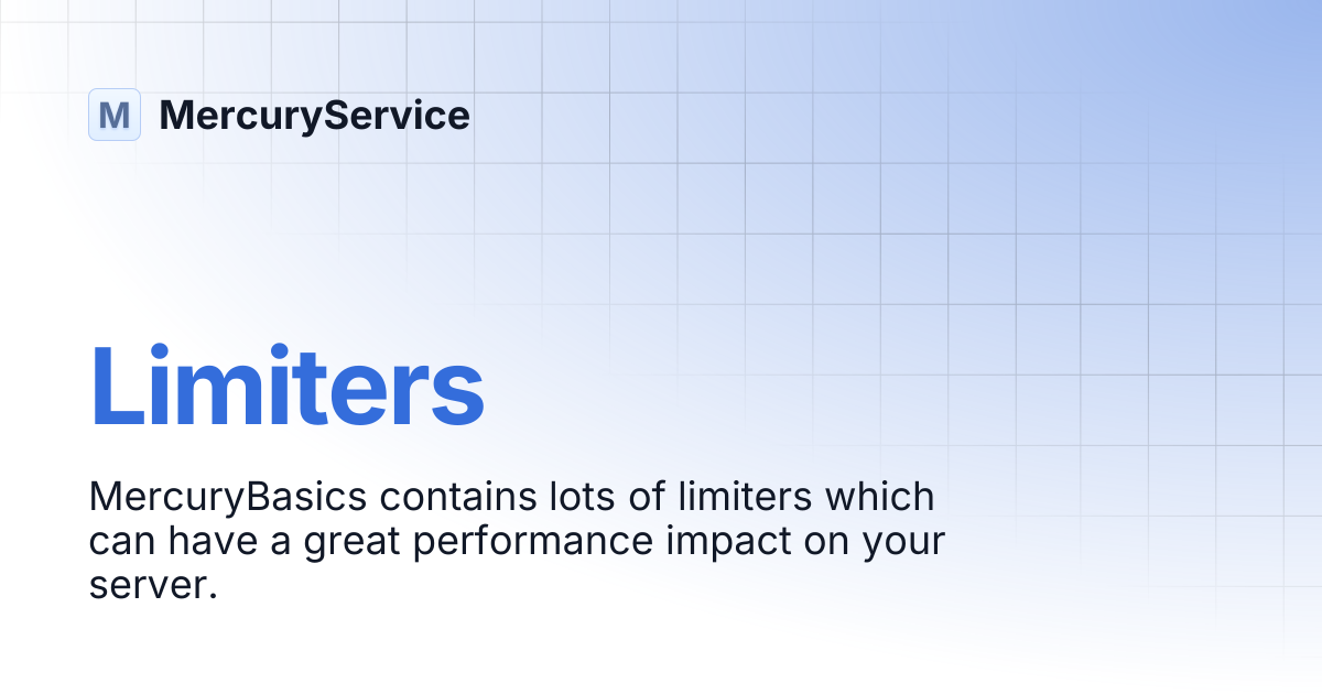 Limiters | MercuryService